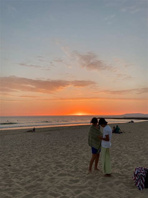 Romantic Sunset Moment On The Beach