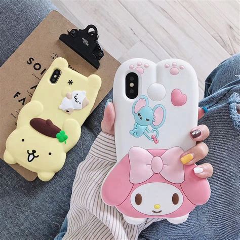 kawaii cinnamoroll and hello kitty phone case for iphone 6 6s 6plus 7 7plus 8 8p x xs xr xs max
