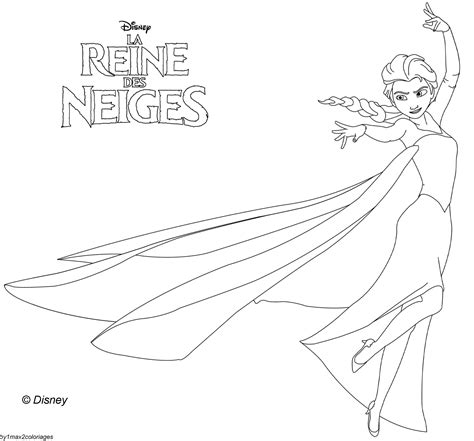 Coloriage Des Personnages Disney La Reine Des Neiges Elsa La Reine
