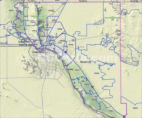 El Paso Coding Map Screenshot
