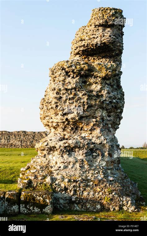 England Richborough Roman Saxon Shore Castle Fort Ruins Of 4th