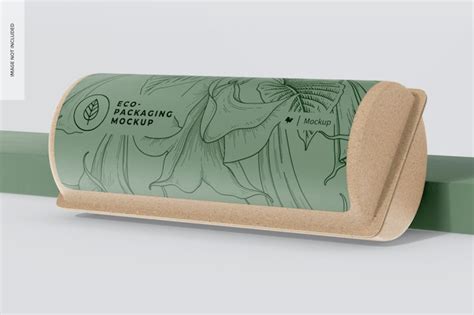 Длинный макет биоразлагаемой упаковки для пищевых продуктов Leaned ...