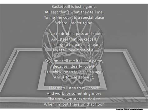 Basketball Poem Photo Print Downloadable Basketball Poem Printable