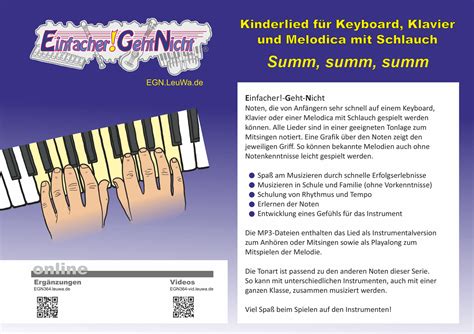 Jutta kann (können) gut klavier spielen, aber sie. Klavier Beschriften Grundschule - Instrumente - Eine ...