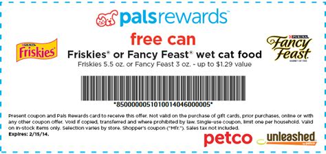 Jun 25, 2019 · procter & gamble printable coupons: Petco - FREE Friskies or Fancy Feast Wet Cat Food Coupon