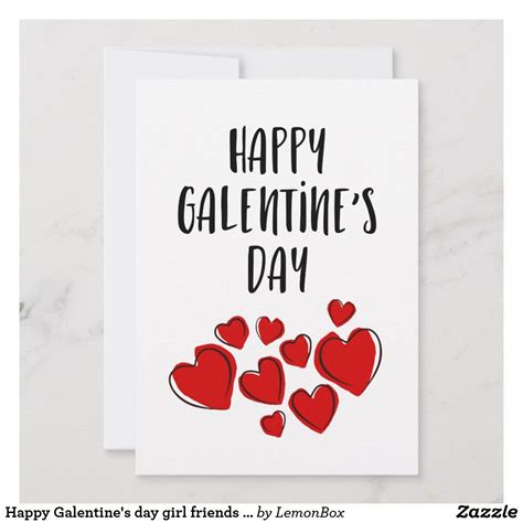 happy galentine s day girl friends valentine s day holiday card in 2020 with