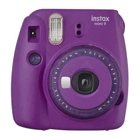 Fujifilm Instax Mini 9 Polaroid Camera Clear Purple