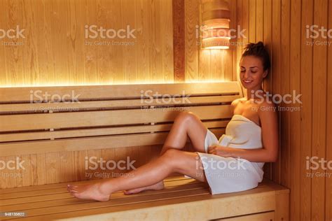 Enjoying The Silence Of The Sauna Stock Photo Download Image Now Istock