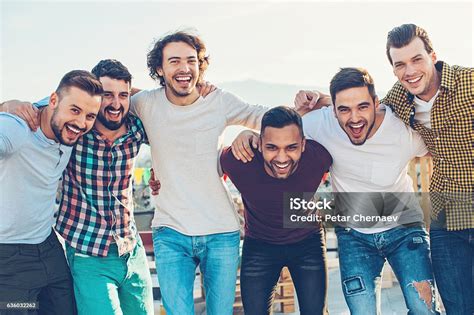 Group Of Young Men Stock Photo Download Image Now Friendship Young