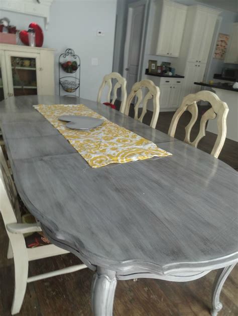 If your table is a country style pedestal and you now here s how to refinish a table. How to Refinish a Kitchen Table Part 2 | Shabby chic ...