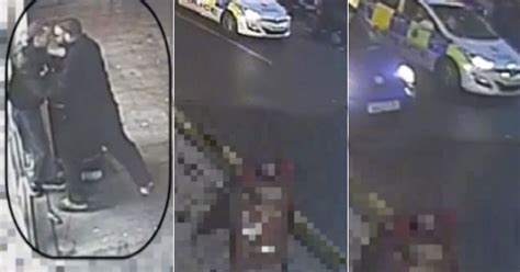 Shocking Cctv Footage Shows Moment Police Drive Off As Tesco Security Guard Grapples With Thief