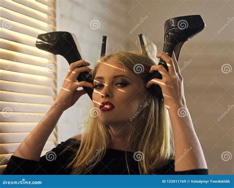 Fetish Accessory Footwear Stock Image Image Of Girl Long 123011769