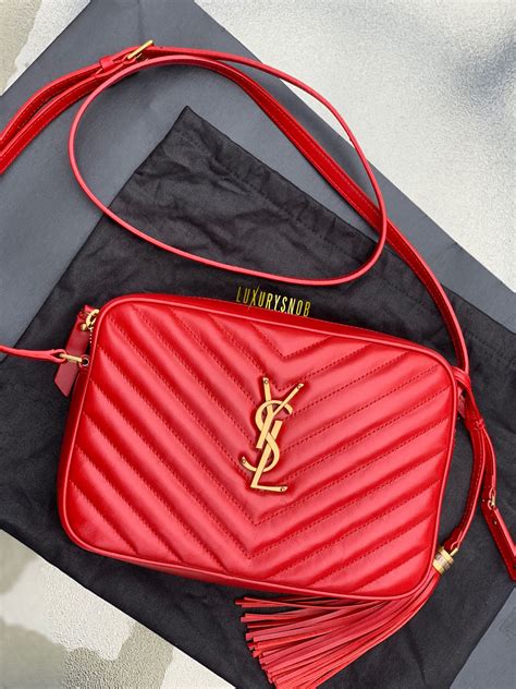 This Red Saint Laurent Loulou Camera Bag Makes The Perfect Crossbody