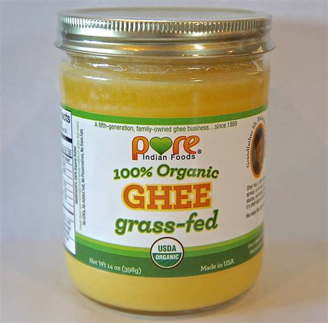 Pure Indian Foods Ghee Organic Grass Fed Oz