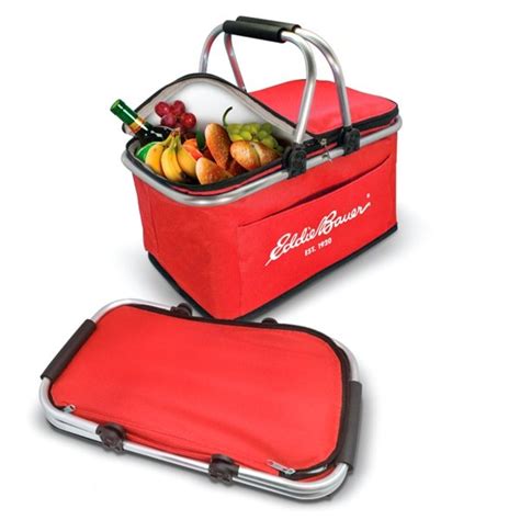 Collapsible Insulated Picnic Basket Custom Products Lunch Bags And Cooler