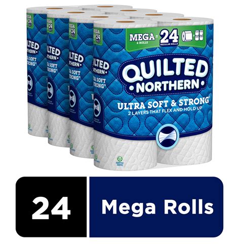 Quilted Northern Ultra Soft And Strong Toilet Paper 24 Mega Rolls 96