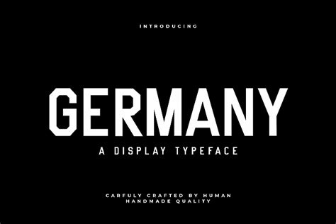 Germany Typeface Germany Web Font