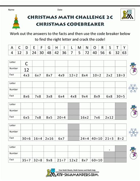 fun christmas maths worksheets ks times tables worksheets