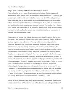 Step 4. Made a searching and fearless moral inventory of / step-4