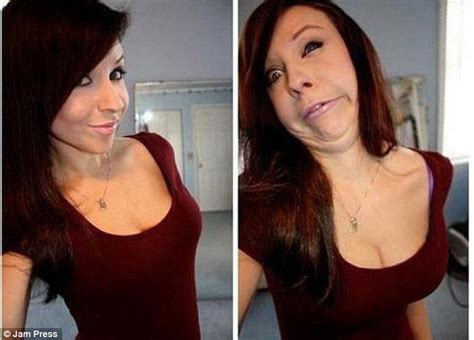 Images Of Pretty Girls Pulling Ugly Faces Sweep The Web Daily Mail Online