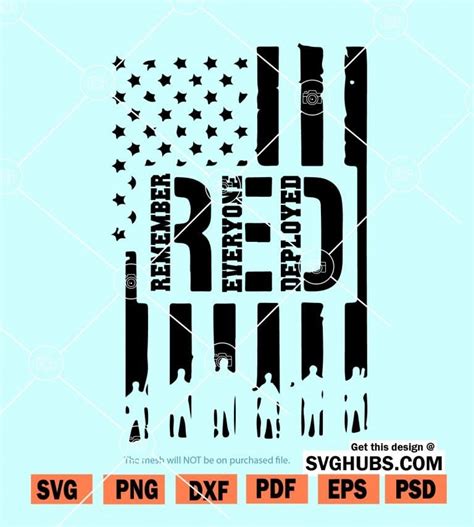 Remember Everyone Deployed Svg Red Friday Military Svg Svg Hubs