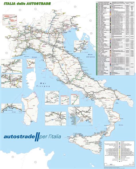 Italia Per Le Autostrade Mappe Interattive