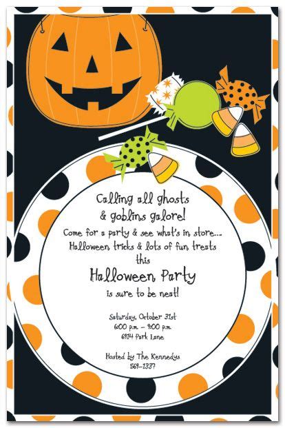 Halloween Potluck Invitation Template Free Printable Printable