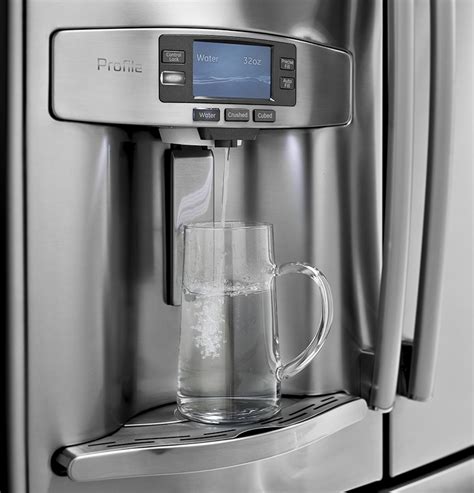 Water dispenser with refrigerator manufacturers & wholesalers. GE Refrigerator Profile Series Measures Water for You ...