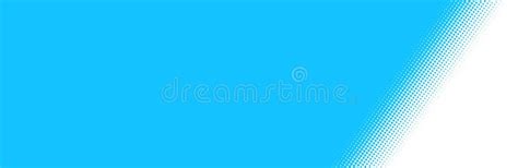 Wide Light Blue Banner With Gradient Diagonal Dots Stock Illustration