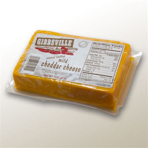 Gibbsville Natural Rindless Mild Cheddar Cheese