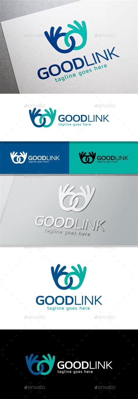 Good Link Logo Hand Logo Logo Templates Internet Logo