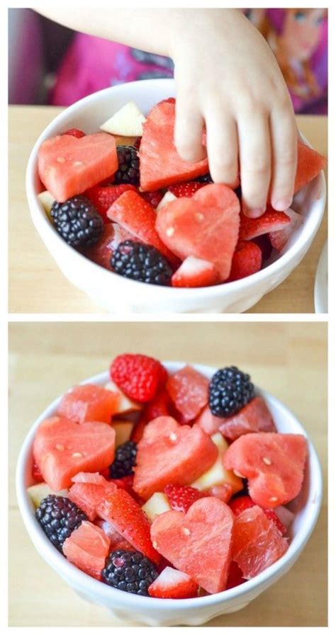 It can be used in recipes for various desserts. Easy Fruit Salad Recipe for Valentine's Day easy healthy snack recipes made by my Mini Chef Mond ...