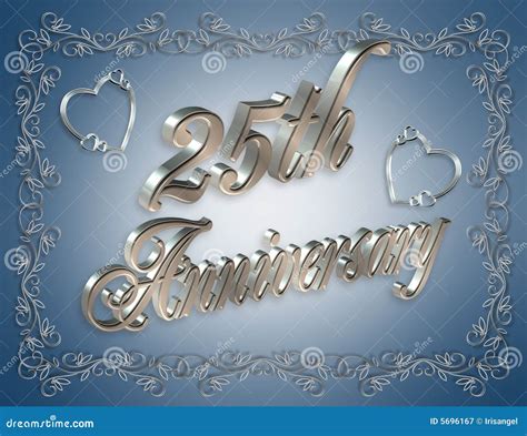 25th Anniversary Background Stock Illustrations 2199 25th