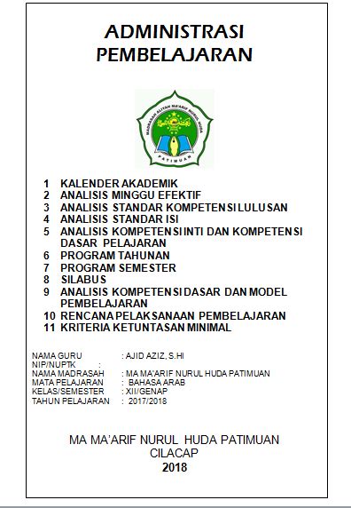 Silabus tematik sd/mi dan rpp kelas 1 kurikulum 2013 edisi revisi kurikulum 2013 memiliki tujuan khusus untuk mempersiapkan generasi baru dan penerus bangsa yang emeliki kemampuan hidup sebagai pribagi dan warga negara yang beriman, produktif. Cover Perangkat Pembelajaran Mts - Guru Paud