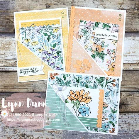 3 Easy Pocket Card Ideas Stampin Up Hand Penned Suite Lynn Dunn