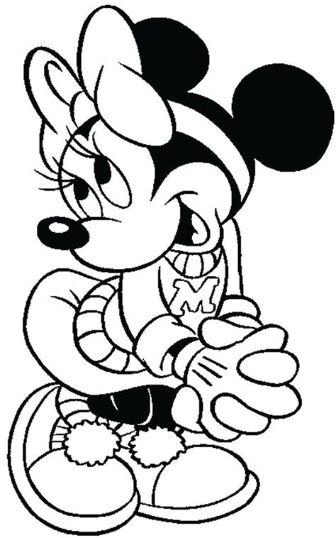 Princess Minnie Mouse Coloring Pages At Free