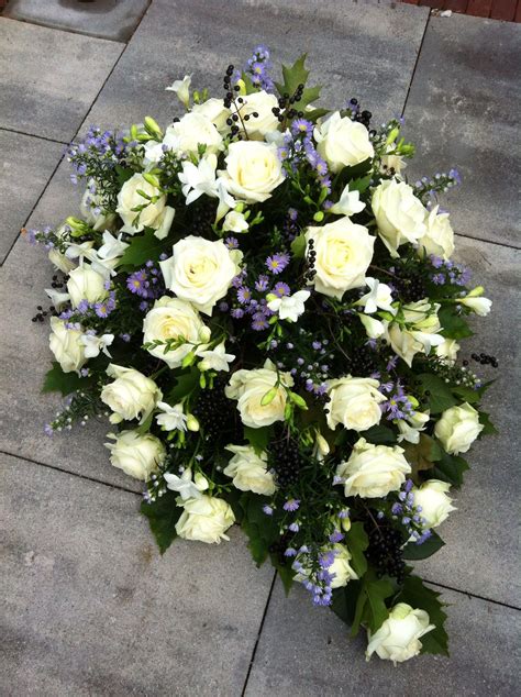 Purple White Sympathy Flowers Flower Arrangement Supplies Funeral