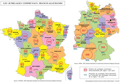 La france connait 42 régimes de retraite différents, l'allemagne plus de 100. Map - Carte Frontière France Allemagne