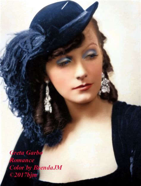 Greta Garbo ROMANCE Color By BrendaJM 2017bjm Greta Garbo Greta
