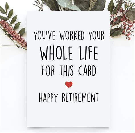 Funny Retirement Card Happy Retirement Card For Coworker Etsy