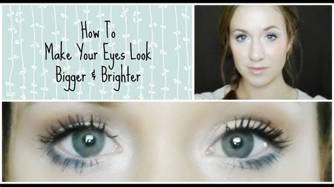 How To Make Your Eyes Look Bigger And Brighter Tutorial Good For Hooded Eyes Youtube
