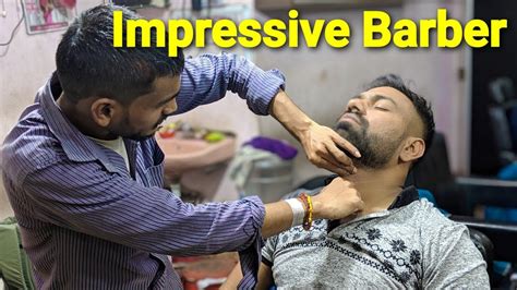 asmr head massage with neck cracking by indianbarber youtube