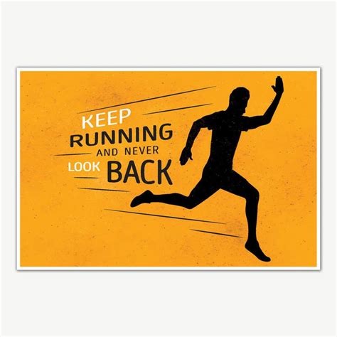 Keep Running Gym Quotes Poster Art Gym Motivation Posters Inephos