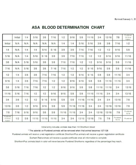 9 Blood Chart Templates Free Sample Example Format Download