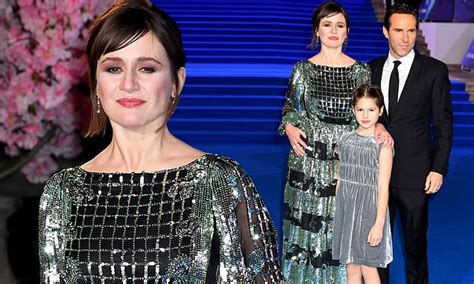 Mary Poppins Returns Emily Mortimer Attends With Her Husband