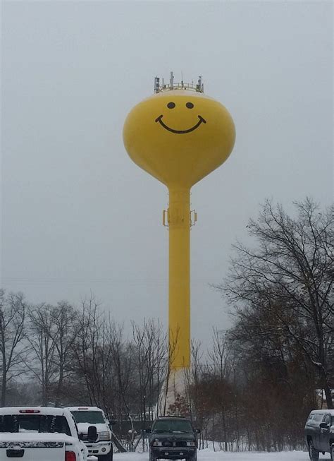 Happiest Water Tower With Images Funny Pictures Water Tower Best