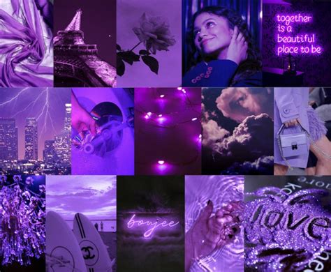 Boujee Purple Aesthetic Wall Collage Kit Digital Download Etsy Australia