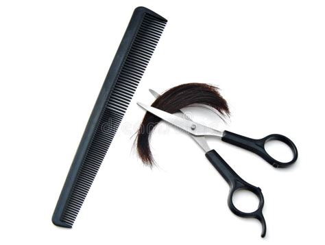 Barber Comb And Scissors Stock Photo Image 18276380