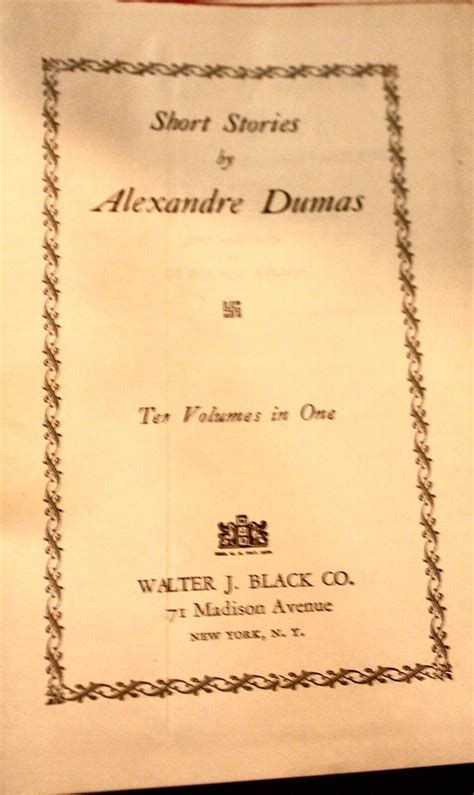 The Works Of Alexandre Dumas Rare Short Stories Red Leather