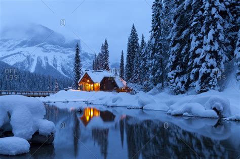 Emerald Lake Lodge In Winter Yoho National Park British